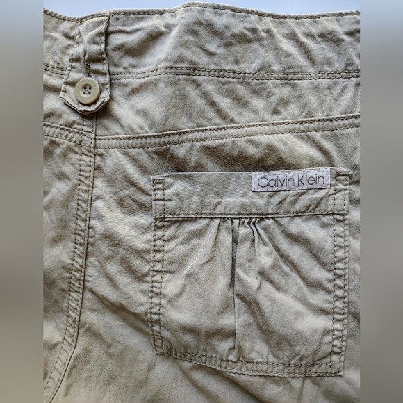 Calvin Klein Women's Capri Roll-Tab Shorts Utility Outdoor,Hiking sz 10,Cotton. - Picture 14 of 16
